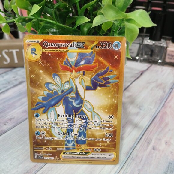 Pokemon Other - Paldea Evolved Quaquval EX gold